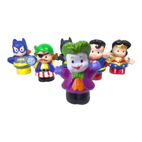 Lot of 6 Fisher Price Little People DC Super Friends Figures - Picture 5 of 7